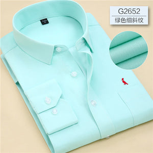 Dudalina Business Shirts 2017 New Fashion Brand Clothing Mens Long Sleeve Work Shirt Slim Fit Shirt Big Size S-6XL Casual Shirt