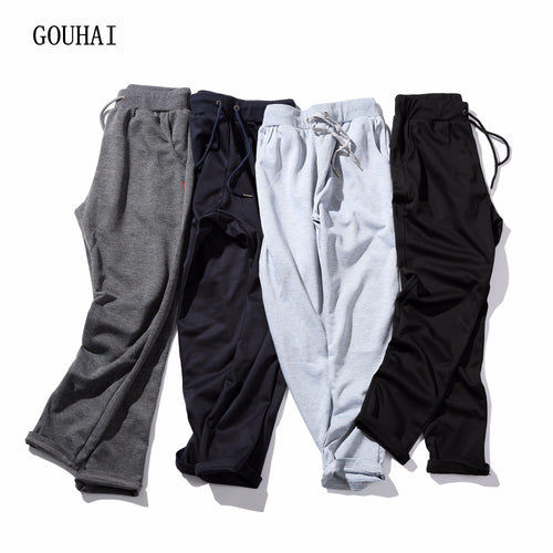 Casual Pants Men 2017 Spring Autumn Plus Size Solid Mens Joggers Pants Slim Fit Pants Men Sweatpants High Quality M-5XL